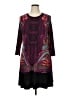 MSK Paisley Purple Casual Dress Size XL - photo 1