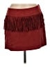 Express Solid Burgundy Casual Skirt Size M - photo 1