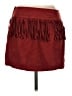 Express Solid Burgundy Casual Skirt Size M - photo 2
