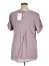 DR2 100% Rayon Purple Short Sleeve Blouse Size XL - photo 2