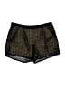 C. Luce Animal Print Gold Shorts Size L - photo 1