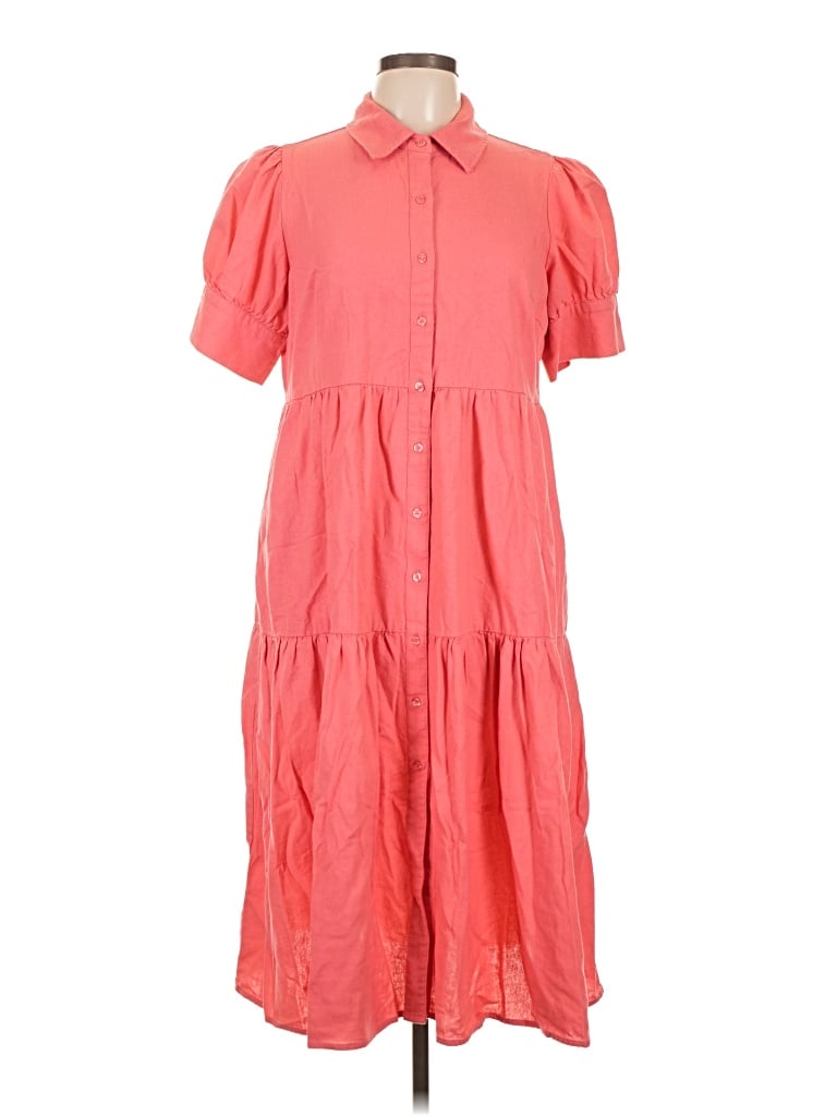 Pre-owned Crown & Ivy Casual Dress In Pink