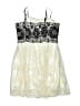 Un Deux Trois 100% Polyester Ivory Dress Size 10 - photo 2