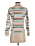 Kule 100% Cotton Stripes Ivory Long Sleeve Turtleneck Size XS - photo 2