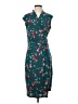 Talbots Outlet Print Teal Casual Dress Size S - photo 1