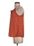 Three Eighty Two 100% Polyester Orange Sleeveless Blouse Size XS - photo 5
