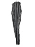 Brunello Cucinelli 100% Linen Stripes Silver Gray Linen Pants Size 2 - photo 5