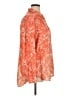 Anthropologie 100% Polyester Paisley Orange 3/4 Sleeve Blouse Size XL - photo 4