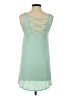 Vanity Solid Green Casual Dress Size S - photo 2