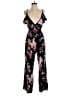 Xhilaration Floral Black Jumpsuit Size S - photo 1