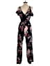 Xhilaration Floral Black Jumpsuit Size S - photo 2
