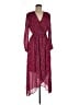Custommade Paisley Burgundy Casual Dress Size M - photo 1