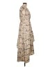 MELLODAY 100% Polyester Floral Tan Casual Dress Size L - photo 4
