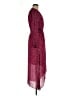 Custommade Paisley Burgundy Casual Dress Size M - photo 4