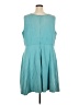 eShakti Solid Teal Casual Dress Size 26W - photo 2