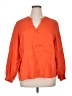 Boden 100% Linen Orange 3/4 Sleeve Blouse Size 14 - photo 1