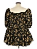 City Chic Gold Yellow 3/4 Sleeve Blouse Size 24 Plus (XXL) - photo 2