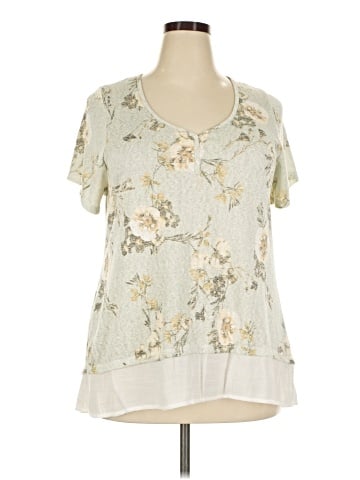 B Collection by Bobeau Short Sleeve Blouse (view 1)