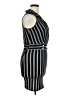 Almost Famous Stripes Black Cocktail Dress Size XL - photo 4