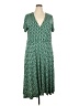 Leota Chevron-herringbone Green Casual Dress Size 2X - photo 1