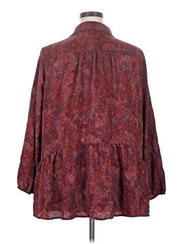 LOGO by Lori Goldstein 3/4 Sleeve Blouse (view 2)