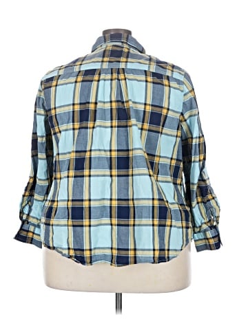 St. John's Bay 3/4 Sleeve Button-Down Shirt (view 2)