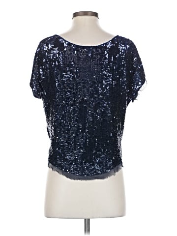Haute Hippie Short Sleeve Silk Top (view 2)