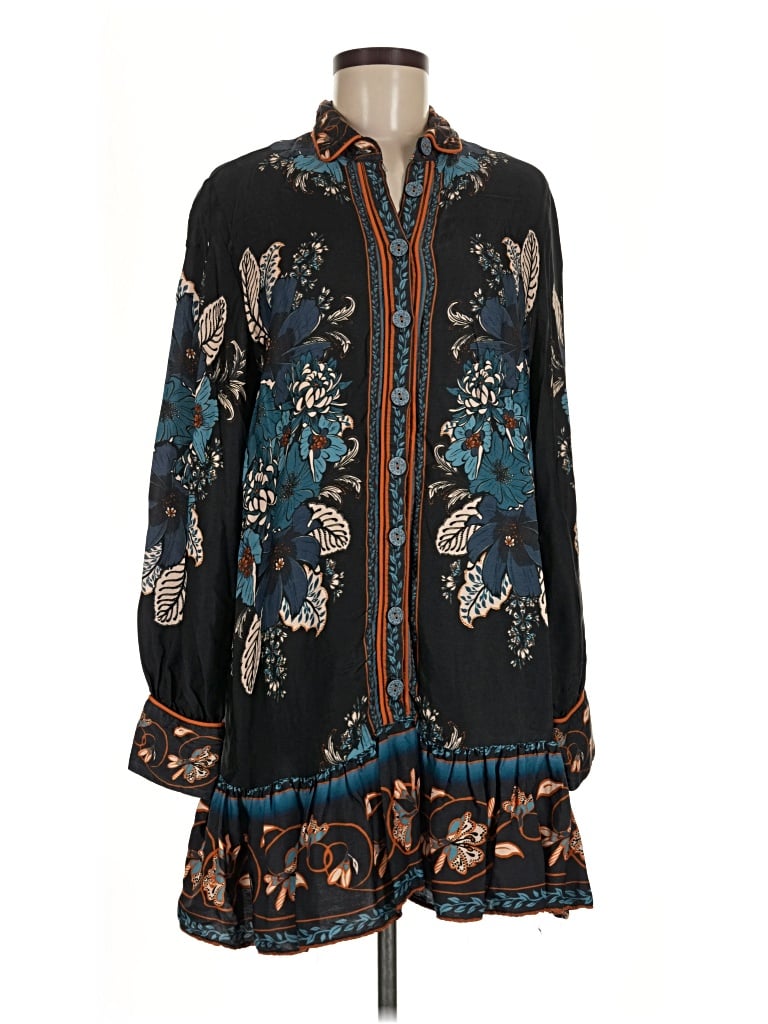 Pre-owned Farm Rio Casual Dress In Black