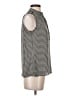 Banana Republic 100% Polyester Houndstooth Black Sleeveless Blouse Size 4 - photo 4