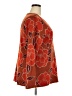 Andree by UNIT Floral Orange Pullover Sweater Size 2X - photo 4
