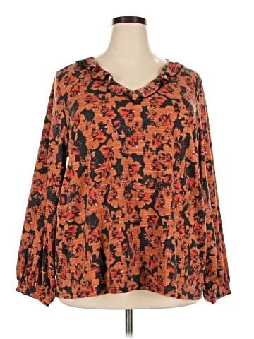 Bobeau Long Sleeve Blouse (view 1)