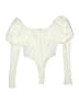 Akira Ivory Long Sleeve Blouse Size M - photo 2