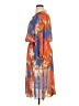 Etcetera 100% Polyester Print Orange Casual Dress Size 14 - photo 5