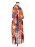 Etcetera 100% Polyester Print Orange Casual Dress Size 14 - photo 4