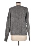 Pink Rose 100% Acrylic Tweed Gray Pullover Sweater Size M - photo 2
