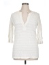 Etcetera 100% Cotton Ivory 3/4 Sleeve Blouse Size XL - photo 1