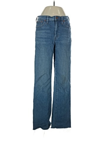 Madewell Tall Kick Out Crop Jeans in Cherryville Wash: Raw-Hem Edition (view 1)