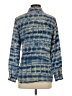 J. McLaughlin 100% Tencel Tie-dye Blue Long Sleeve Button-Down Shirt Size XS - photo 2