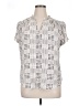 41Hawthorn 100% Recycled Polyester Silver Short Sleeve Blouse Size XL - photo 1