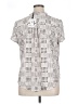 41Hawthorn 100% Recycled Polyester Silver Short Sleeve Blouse Size XL - photo 2