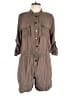 BCBGMAXAZRIA 100% Rayon Solid Brown Romper Size L - photo 1