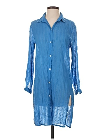 PilyQ 3/4 Sleeve Button-Down Shirt (view 1)