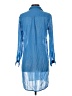 PilyQ 100% Cotton Blue 3/4 Sleeve Button-Down Shirt Size XS - photo 2