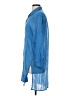 PilyQ 100% Cotton Blue 3/4 Sleeve Button-Down Shirt Size XS - photo 5