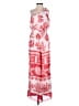 Taylor 100% Polyester Paisley Red Jumpsuit Size 2 - photo 1