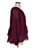 EMALINE 100% Polyester Burgundy Long Sleeve Blouse Size XL - photo 4
