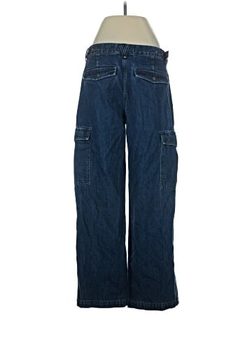 Madewell Low-Slung Straight Cargo Jeans in Martindale Wash (view 2)