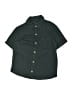 Art Class Solid Green Short Sleeve Button-Down Shirt Size 10 - 12 - photo 1