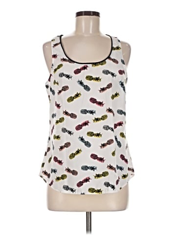 Red Saks Fifth Avenue Sleeveless Top (view 1)