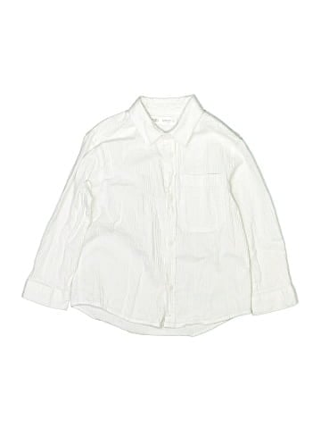 Zara 3/4 Sleeve Button-Down Shirt (view 1)